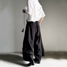 Load image into Gallery viewer, Retro Irregular Drape Wide-leg Trousers