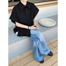 Load image into Gallery viewer, Vintage Lapel Short Sleeve Shirt