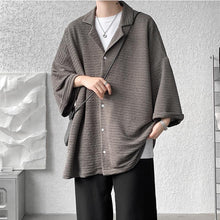 Load image into Gallery viewer, Cuban Collar Thin Short Sleeve Shirt