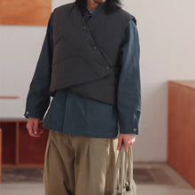 Load image into Gallery viewer, Retro Japanese Loose Short Down Vest