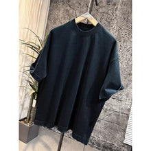 Load image into Gallery viewer, 420g Cotton Drop-Shoulder Frayed Edge T-shirt