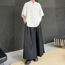 Load image into Gallery viewer, Waffle Collar Loose Half Sleeve Shirt