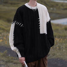 Load image into Gallery viewer, Patchwork Contrasting Color Pullover Sweater