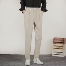 Load image into Gallery viewer, Slim-Fit Fluid Straight-Leg Suit Trousers