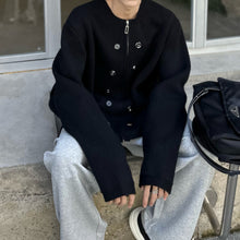 Load image into Gallery viewer, Loose Buttoned Sweater Jacket