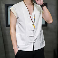 Load image into Gallery viewer, Thin Cotton And Linen Vest Loose And Breathable