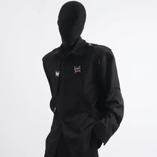 Load image into Gallery viewer, Loose-Fit Shirt with Industrial Metal Detail
