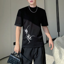 Load image into Gallery viewer, Half Turtleneck Slim Fit Embroidered Casual T-shirt