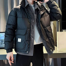Load image into Gallery viewer, Fake Two Piece Stand Collar Cotton Coat