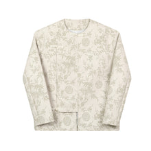 Load image into Gallery viewer, Retro Round Neck Disc Button Jacquard PU Leather Jacket