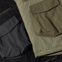 Load image into Gallery viewer, Color-blocked Crew Neck Quilted Cotton Coat