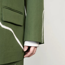 Load image into Gallery viewer, Cracked Patchwork Loose Casual Suit Jacket