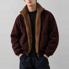 Load image into Gallery viewer, Japanese Retro Style Lamb Wool Cotton Coat