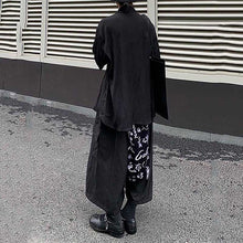 Load image into Gallery viewer, Women Calligraphy Print Corduroy Wide Leg Pants