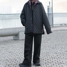 Load image into Gallery viewer, Retro Mid-length Diamond Check Jacket