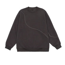 Load image into Gallery viewer, Line Embroidery Crew Neck Sweatshirt