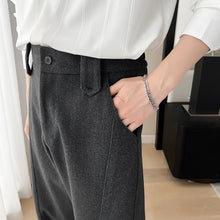 Load image into Gallery viewer, Straight Wide-leg Woolen Thickened Scimitar Pants