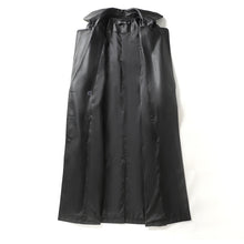 Load image into Gallery viewer, Winter Mid-length Leather Trench Coat