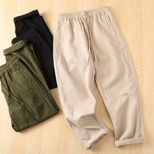 Load image into Gallery viewer, Thick Brushed Cotton Loose Straight Pants