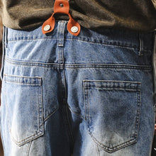 Load image into Gallery viewer, Vintage Loose Cargo Denim Overalls with Detachable Straps