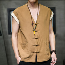 Load image into Gallery viewer, Thin Cotton And Linen Vest Loose And Breathable