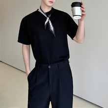 Load image into Gallery viewer, Summer Round Neck Loose Scarf Casual T-shirt