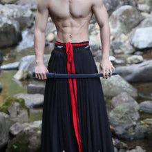 Load image into Gallery viewer, Black Horse-faced Skirt Martial Arts Skirt Pants