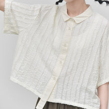 Load image into Gallery viewer, Women’s Textured Loose Casual T-shirt