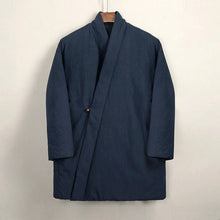 Load image into Gallery viewer, Loose Diagonal Placket Cotton-linen Jacket