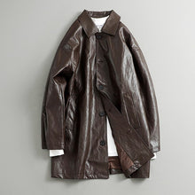 Load image into Gallery viewer, Japanese Retro PU Leather Windbreaker