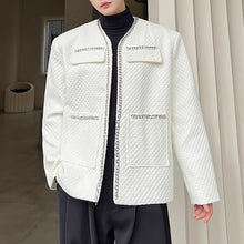 Load image into Gallery viewer, Collarless Handmade Chain Loose Jacket