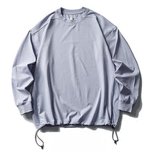 Load image into Gallery viewer, Retro Solid Color Drawstring Quick-drying Shirt