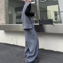 Load image into Gallery viewer, Pullover Suit Vest Loose Casual Wide-leg Pants Two-piece Suit