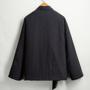 Thickened and Warm Retro Slanted Cotton Jacket