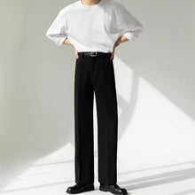 Load image into Gallery viewer, Straight-leg Wrinkle-resistant Drape Trousers