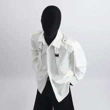 Load image into Gallery viewer, Loose-Fit Shirt with Industrial Metal Detail