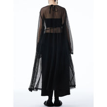 Load image into Gallery viewer, Women's Elegant Sheer Mesh Midi Dress