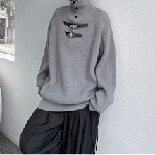Load image into Gallery viewer, Retro Turtleneck Solid Color Thickened Knitted Sweater