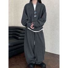 Load image into Gallery viewer, Relaxed Brushed Sweatshirt Casual Machete Pants Two-piece Suit