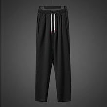 Load image into Gallery viewer, Vintage Ice Silk Loose Zen Clothes Half Sleeve T-shirt Drawstring Pants Two-Piece Set