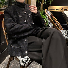 Load image into Gallery viewer, Winter Sequin Loose Casual Zipper Jacket