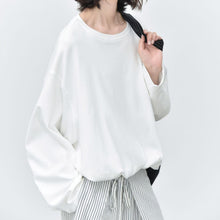 Load image into Gallery viewer, Women’s Japanese Lantern Hem Elastic Waistband Shirt