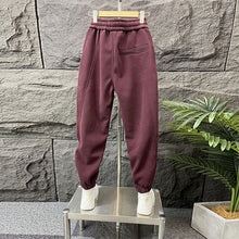 Load image into Gallery viewer, Solid Color Sports Sweatpants Cuffed Casual Loose Harem Pants