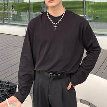 Load image into Gallery viewer, Loose Round Neck Cotton T-shirt