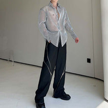 Load image into Gallery viewer, Thin Mesh Cutout Long Sleeve Shirt
