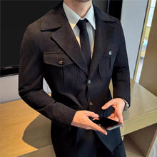 Load image into Gallery viewer, Retro Corduroy Slim-fit Suit Jacket