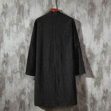 Load image into Gallery viewer, Printed Zen Cloak Linen Cape Coat