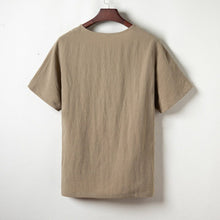 Load image into Gallery viewer, Retro Cotton Linen Button-down Shirt