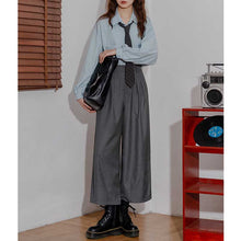 Load image into Gallery viewer, Retro Suit Wide-Leg High Waist Pants