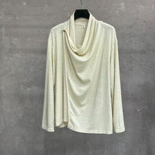 Load image into Gallery viewer, Retro Textured Knit Irregular Shawl Cardigan